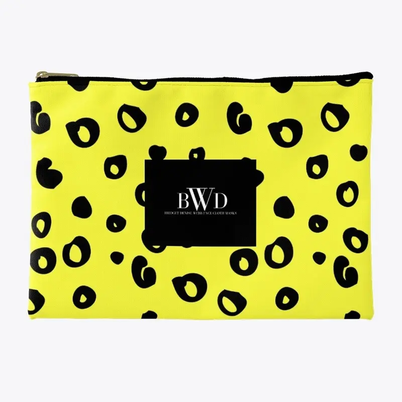 Yellow Leopard Signature Accessory Pouch